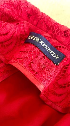 Louise Kennedy occasion red suit