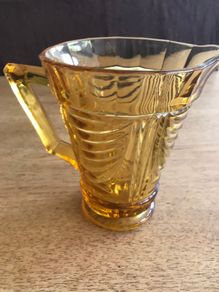Vintage Amber Glass Jug