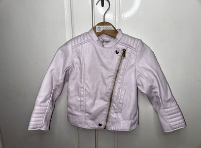 Pink leather jacket