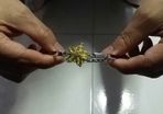Elegant yellow rhinestone bracelet