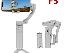 Smartphone Gimbal Stabilizer, F5 3-Axis Phone Stabilizer Foldable Handheld Gimbal with Tripod, Vlogging Stabilizer for Video Recording with Face Tracking,...