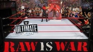 WWE Mattel Ultimate Edition Attitude Era Raw is War ring. With Kane.