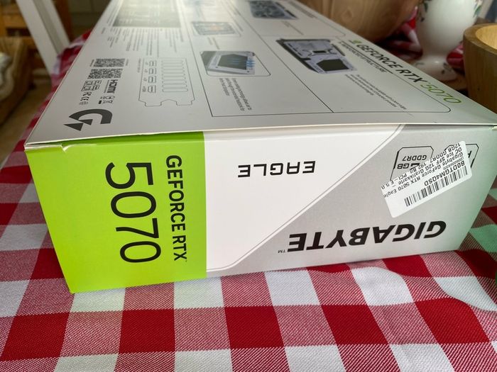 Gigabyte Nvidia RTX 5070 12GB Eagle OC Ice GPU