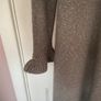 jumper dress Aline yumi jumper dress size small grey frilled cuff with embroidery small 10/12 Image 4