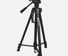 WT3540 Camera Tripod Portable Telescopic Stand with 3 Way Pan Head for Phone