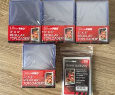 100x Ultra Pro 3 x 4 Inch Top Loaders and Sleeves (New) Card Toploaders Pokemon Yugioh Protection Cases