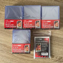 100x Ultra Pro 3 x 4 Inch Top Loaders and Sleeves (New) Card Toploaders Pokemon Yugioh Protection Cases