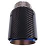 Car Exhaust Tip, carbon Fiber, Blued, 56-59mm Image 7