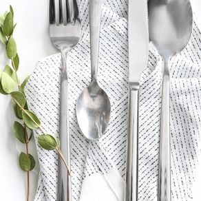 2 x 24 (48) piece Argon Tableware Stainless Steel Cutlery Set
