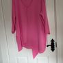 ladies blouse pink one size 18 to 24 Image 2