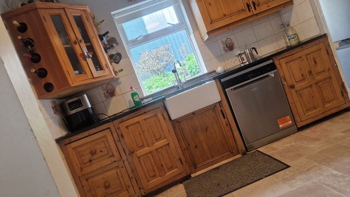 old style solid pine kitchen and appliances for sale