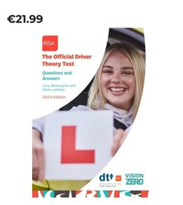 driver theory test book Pick up beside Killester dart station.