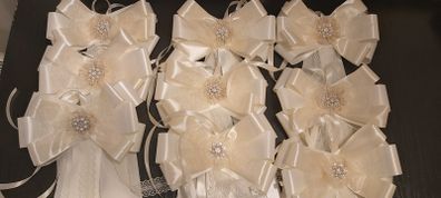 Custom Wedding pew ends