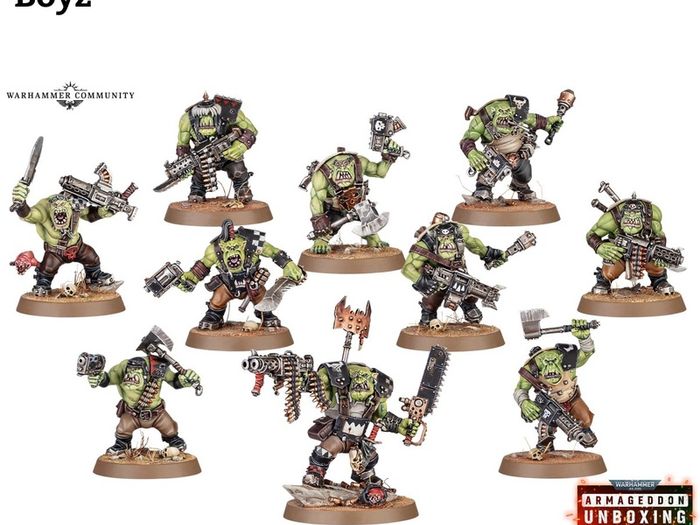 Warhammer 40k Mob of 20 Ork Boyz