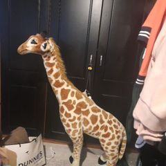 huge stuffed giraffe