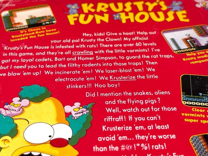 Krusty's Fun House for Nintendo NES - Boxed