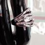 Platinum Plated Crystal Ring Image 2