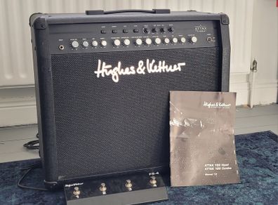 Hughes & Kettner Attax 100 Combo Amp - w/ Footswitch & Manual