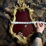 Antique style gold mirror Image 4