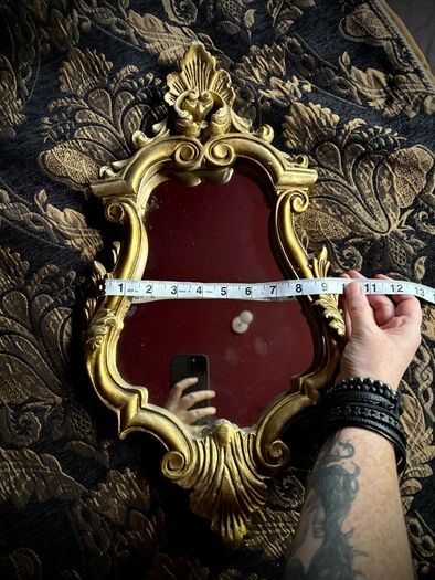 Antique style gold mirror