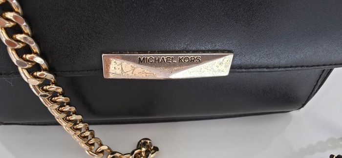 Michael Kors black bag gold hardware
