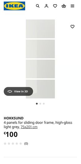 ikea sliding wardrobe panels and frame