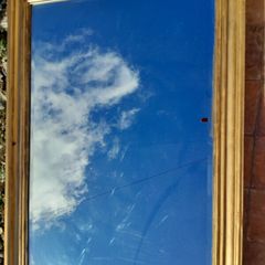 Large gold mirror