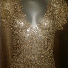 Stunning golden top by Flame size L UK12/14 EUR40/42 Postage included