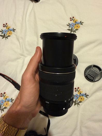 Canon EOS 250D DSLR Camera with + 50mm lens +18-135mm lens + and selfie tripod.