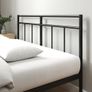 Elias Double Bed Frame Bed 190x135 cm  30cm Height Metal Bed Frame with Headboard  Platform bed frame with steel slat support  Modern Design  Easy Assembly  Black Image 8