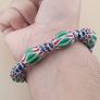 Vintage Venetian Style Chevron Beads Bracelet Image 10