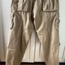Men's cotton lined straight fit cargo pants Brown Mushroom Image 3