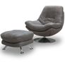 Comfortable Swivel Armchair with optional stool Image 2