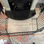 Adjustable Fireplace Safety Gate / Hearth Guard , Black Metal, Wall-Mountable Image 4