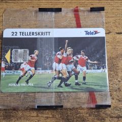 Norway Phonecard "World Cup 1994", Norwegian Football, mint in wrapper, 22 Units - free standard postage