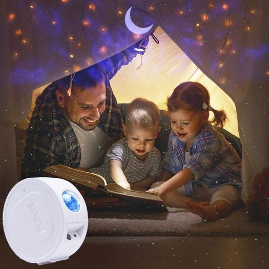 Bluetooth speaker with LED Projection Lamp Galaxy Star Projector Night Light Lamp Ocean Starry Nebula/ Laser Star/ Moon Projection, USB Charging, for Wedding, Party, Kids Room, Birthday