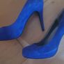 Moda Bluey Purple Suede Stilletto Heel Shoes Size UK 7 US 10 Image 6