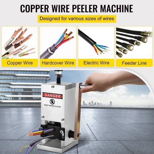 Wire Stripping Tool 1.5-25mm Cable Wire Stripping Machine with 1 Cutting Blade Wire for Cutting and Stripping Scrap Copper Wire (FREE SHIPPING)