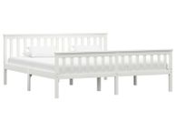main image for ad Bed Frame White Solid Pinewood 180x200 cm