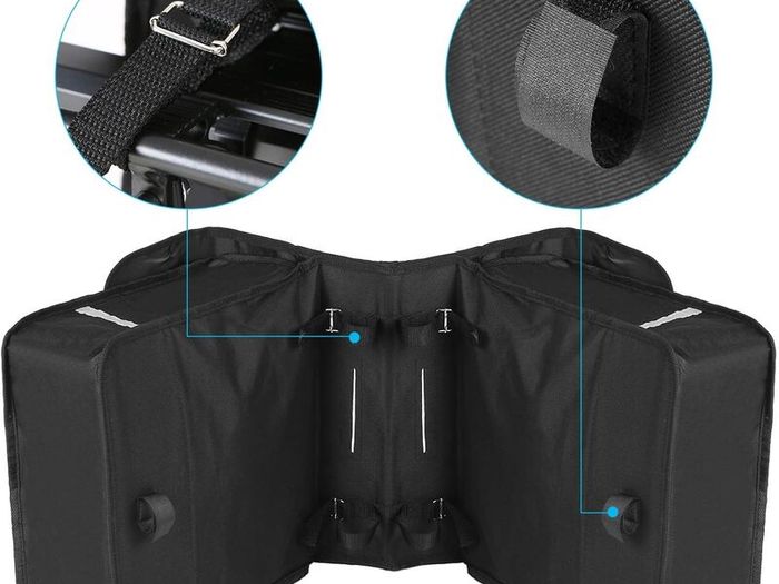28L Water Resistant Bike Bicycle Rear Seat Carrier Bag Rack Trunk Bags Bike Commuter Bag Pannier Cycling Double Side Luggage
