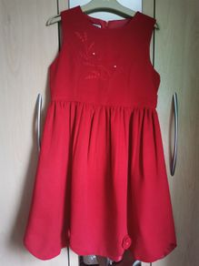 Jingles girls red dress 7-8 yrs