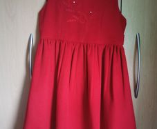 Jingles girls red dress 7-8 yrs