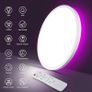 FREE EXPRESS SHIPPING LED Ceiling Light with RGB Backlight, 24W 3200LM 3000K-6500K Dimmable with Remote Control, RGB Chasing Timer & Memory, IP44 Ultrathin Round Ceiling Light for Bedroom/Living Room/Bathroom/Kitchen Image 4