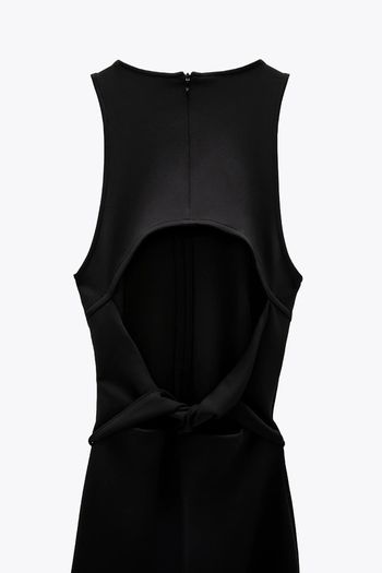 ZARA NEOPRENE-EFFECT Fitted sleeveless dress