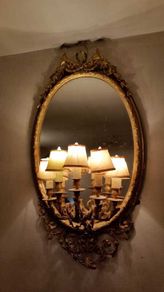 19th Century Gilt Gesso Girandole Mirror