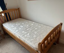 Oak single bed