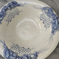 Genevieve Lethu French large vintage porcelain. bowl