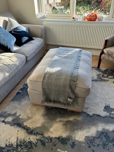 3 seater sofa and foot rest for sale