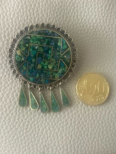 Vintage Mexican modernist  brooch/pendant