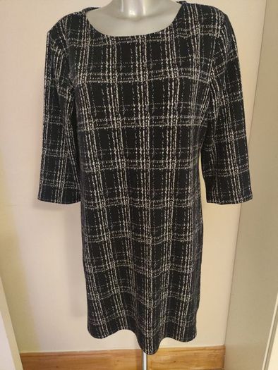 Black jersey dress size UK14 EU42 Postage included
